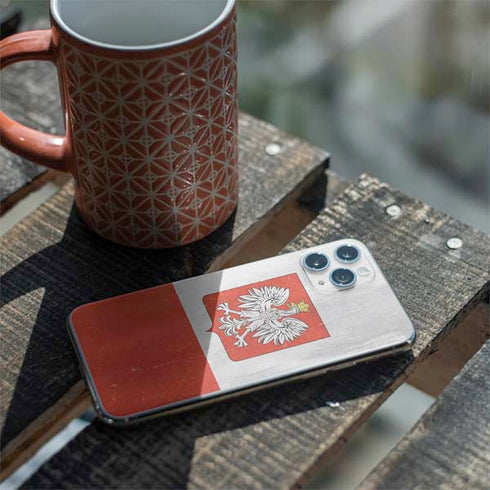 Poland Flag Distressed iPhone 11 Pro Skin